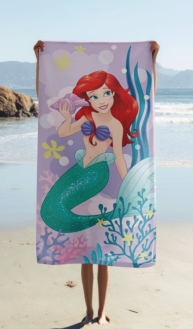 70 x 140 cm badlaken van Disney Princess, 70 x 140 cm