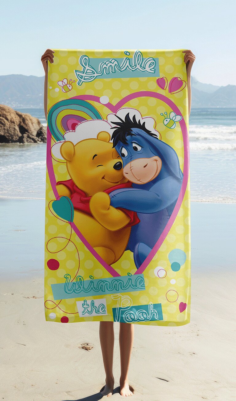 70x140cm Katoen laken van Disney Winnie The Pooh, 70 x 140 cm