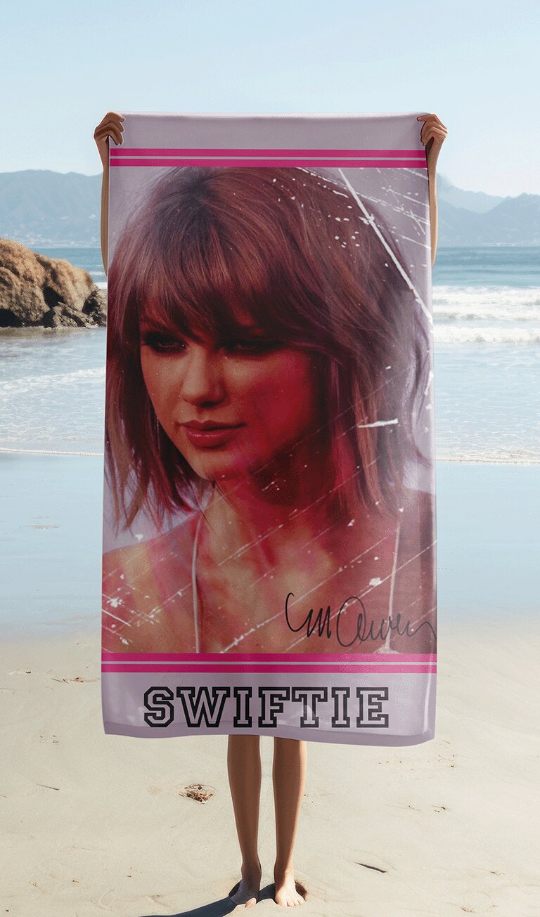 Swiftie 70x140cm Katoen badlaken van Taylor Swift, 70 x 140 cm
