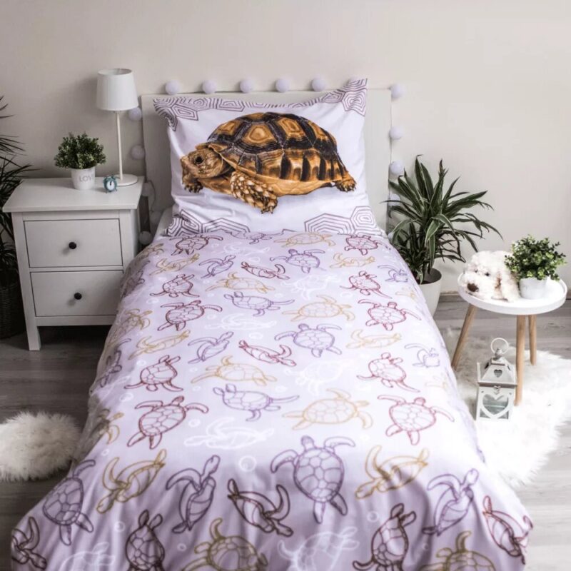 100% katoen dekbedset Schildpad 140 x 200 cm van Animal Pictures in 140 x 200 cm