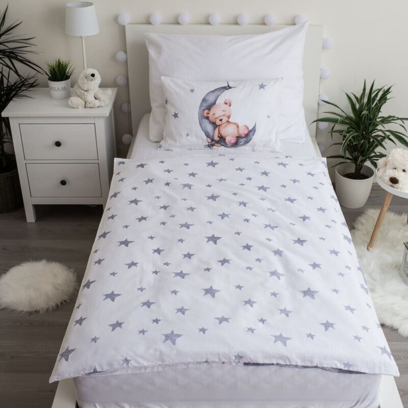 100% katoen dekbedset Teddybear & Ballonnen van Sweet Home in 100 x 135 cm