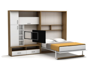Multimo opklapbed Saloon 140 x 190 cm - Bruin