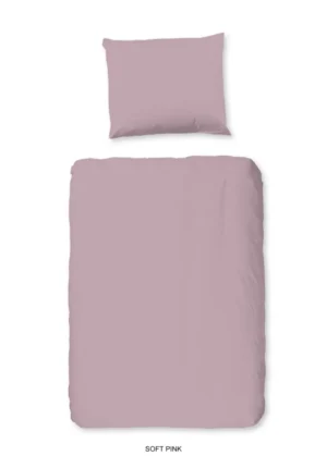 Good Morning dekbedovertrek - Roze - 120 x 150 cm - 100% katoen