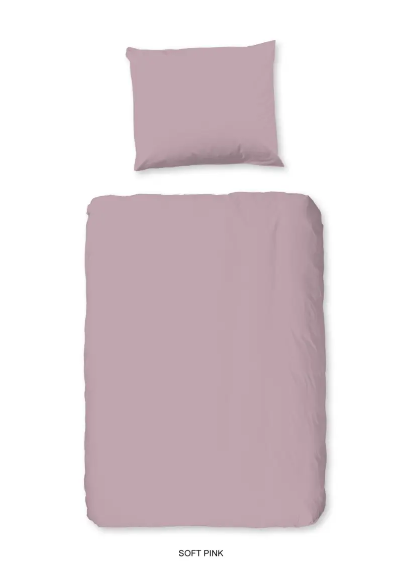 Good Morning dekbedovertrek - Roze - 120 x 150 cm - 100% katoen