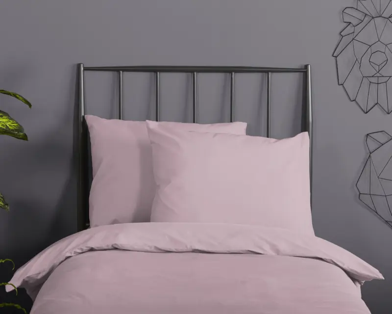 100% katoen dekbedset van Good Morning in 120 x 150 cm - Roze