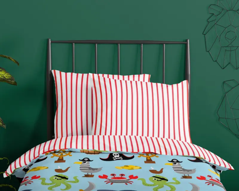 100% katoen dekbedset piraten/ zee thema van Good Morning in 120 x 150 cm