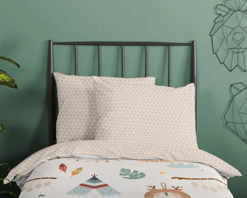 Tipi-tenten / boho overtrek van Good Morning, 100 x 135 cm, kussensloop 40 x 60 cm