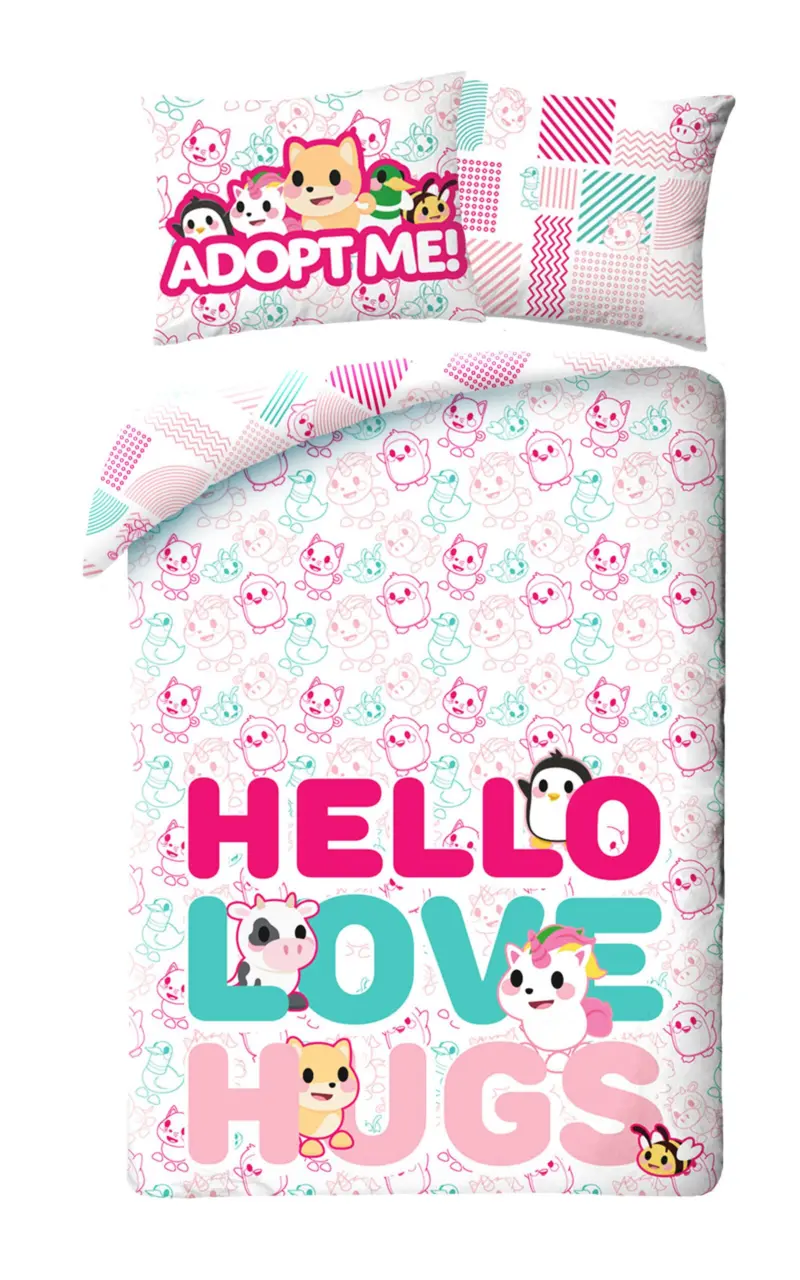 Adopt Me dekbedovertrek 140 x 200 cm - Multicolor - 140 x 200 cm - 100% katoen