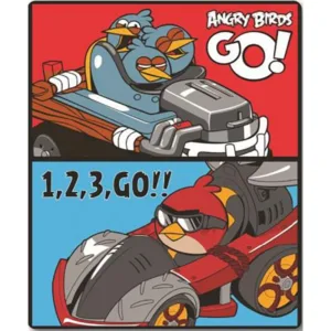 Angry Birds plaid 120 x 150 cm - Multicolor - 120 x 150 cm - 100% Polyester