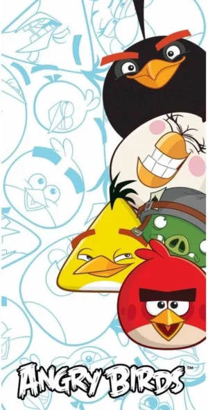 Angry Birds laken 70x140cm Katoen - Multicolor - 70 x 140 cm - 100% katoen