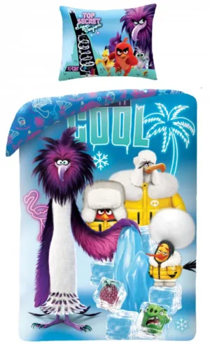 Angry Birds dekbedovertrek Cool 2 140 x 200 cm - Blauw - 140 x 200 cm - 100% katoen