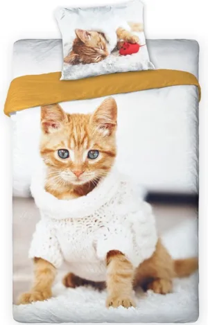 Animal Pictures dekbedovertrek Kitten - Multicolor - 140 x 200 cm - 100% katoen