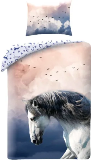 Animal Pictures dekbedovertrek Paard - Multicolor - 140 x 200 cm - 100% katoen