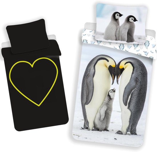 Animal Pictures dekbedovertrek Pinguins Glow in the Dark 140 x 200 - Multicolor - 140 x 200 cm - 100% katoen