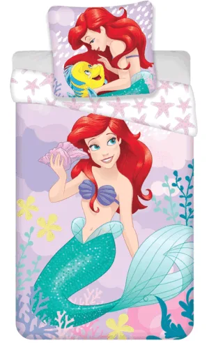 Disney De Kleine Zeemeermin dekbedovertrek 140 x 200 cm - Multicolor - 140 x 200 cm - 100% katoen