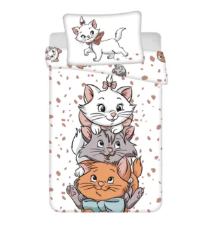 Disney AristoCats dekbedovertrek Friends - Wit - 100 x 135 cm - 100% katoen
