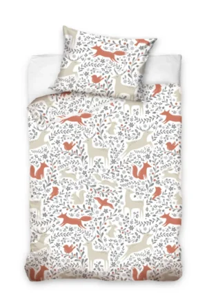 Carbotex dekbedovertrek Dieren - Multicolor - 90 x 120 cm - 100% katoen
