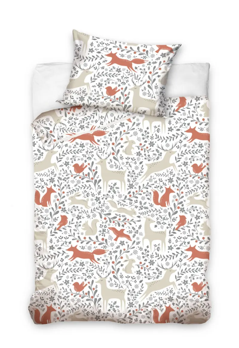 Carbotex dekbedovertrek Dieren - Multicolor - 90 x 120 cm - 100% katoen