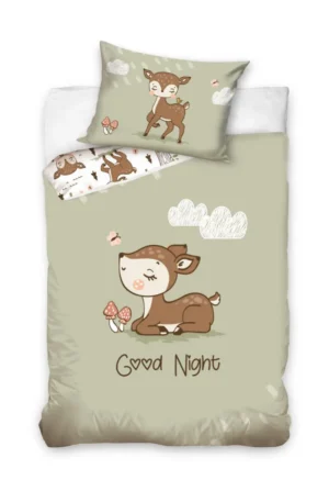 Carbotex dekbedovertrek Good night - Multicolor - 100 x 135 cm - 100% katoen