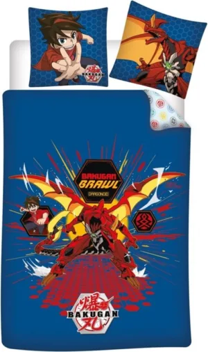 Bakugan dekbedovertrek Brawl 140 x 200 cm microfiber - Multicolor - 140 x 200 cm - 100% katoen