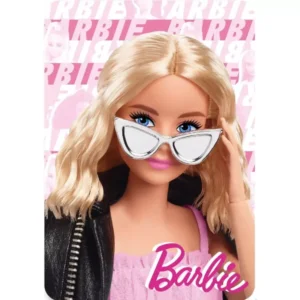 Barbie fleece deken 100 x 140 cm - Roze - 100 x 140 cm - 100% Polyester