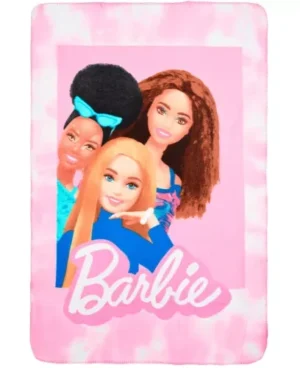 Barbie fleece deken 100 x 150 cm - Roze - 100 x 150 cm - 100% Polyester