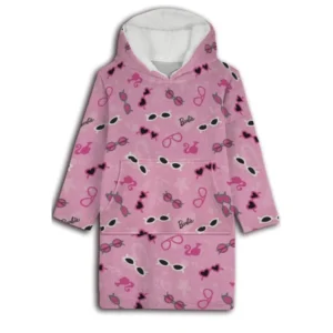 Barbie poncho roze maat 7 - Roze - 7 - 14 jaar - 100% Polyester