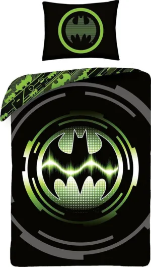 Batman dekbedovertrek Bat Signal 140 x 200 cm - Zwart - 140 x 200 cm - 100% katoen