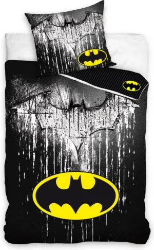 Batman dekbedovertrek Danger - Zwart - 140 x 200 cm - 100% katoen