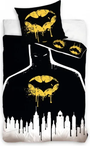 Batman dekbedovertrek Dark - Zwart - 140 x 200 cm - 100% katoen