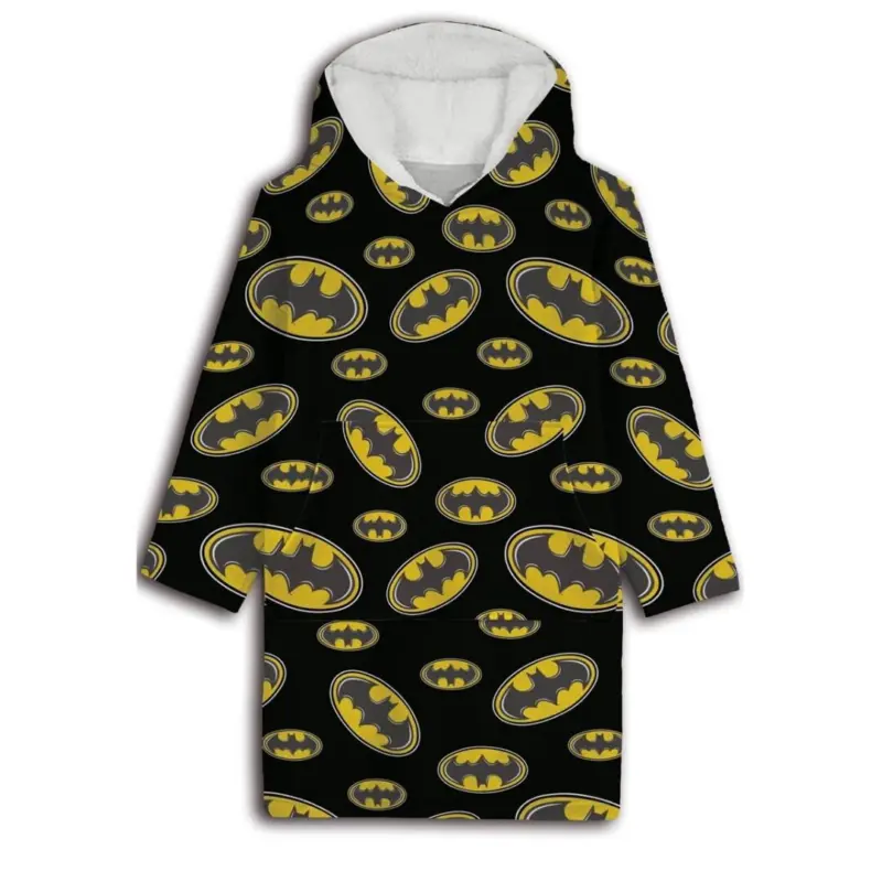 Batman poncho zwart 7 - Multicolor - 7 - 14 jaar - 100% Polyester