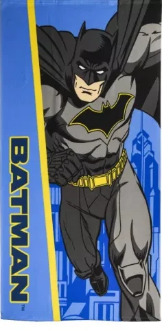 Batman strandlaken blauw 70 x 140 cm - Blauw, Zwart - 70 x 140 cm - 100% Polyester