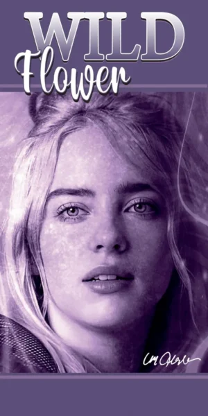 Billie Eilish strandlaken 70x140cm Katoen - Roze - 70 x 140 cm - 100% katoen