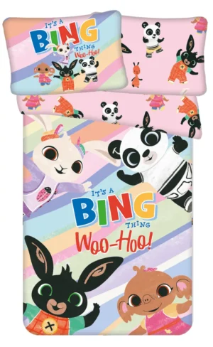 Bing dekbedovertrek woo hoo - Multicolor - 100 x 135 cm - 100% katoen
