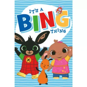 Bing fleece deken it's a thing 100 x 150 cm - Blauw - 100 x 150 cm - 100% Polyester
