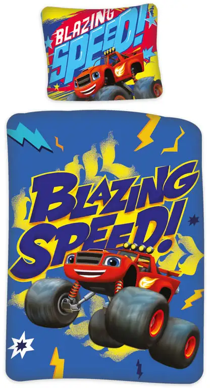 Blaze dekbedovertrek 100 x 140 cm 40 x 45 cm - Blauw - 100 x 140 cm - 100% katoen