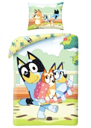 Bluey dekbedovertrek Bandit - Multicolor - 140 x 200 cm - 100% katoen