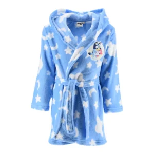 Bluey badjas - Blauw - 3 jaar / 98 cm, 4 jaar / 104 cm, 5 jaar / 110 cm, 6 jaar / 116 cm - 100% Polyester (2)