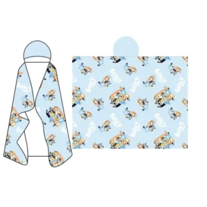 Bluey plaid met capuchon 120 x 150 cm - Multicolor - 120 x 150 cm - 100% Polyester