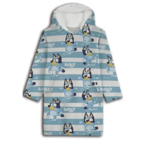 Bluey poncho strepen 7 - Multicolor - 7 - 14 jaar - 100% Polyester
