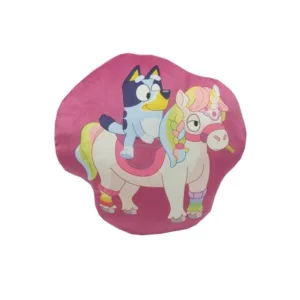 Bluey sierkussen eenhoorn 40 cm - Multicolor