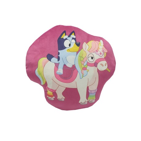 Bluey sierkussen eenhoorn 40 cm - Multicolor