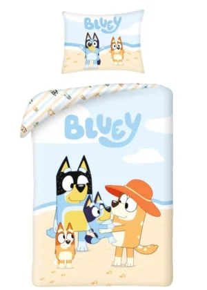 Bluey dekbedovertrek Strand 140 x 200 cm - Multicolor - 140 x 200 cm - 100% katoen