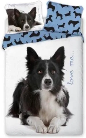 Animal Pictures dekbedovertrek Border Collie - Multicolor - 140 x 200 cm - 100% katoen