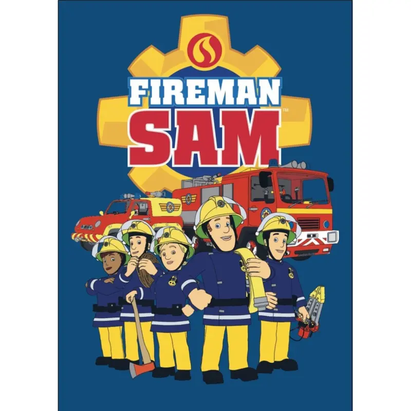 Brandweerman Sam plaid 100 x 140 cm - Multicolor - 100 x 140 cm - 100% Polyester