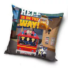 Brandweerman Sam kussen Help is on the way 40 x 40 cm - Multicolor - 100% Polyester