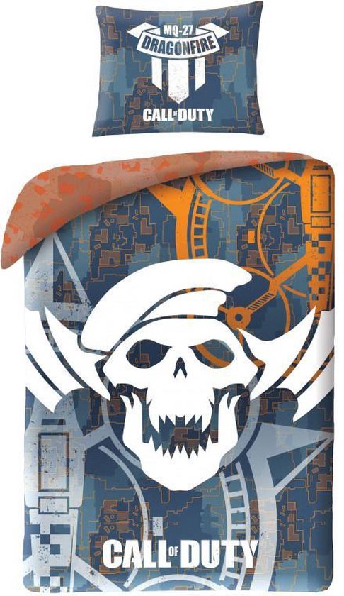 Call of Duty dekbedovertrek Dragonfire 140 x 200 cm - Multicolor - 140 x 200 cm - 100% katoen
