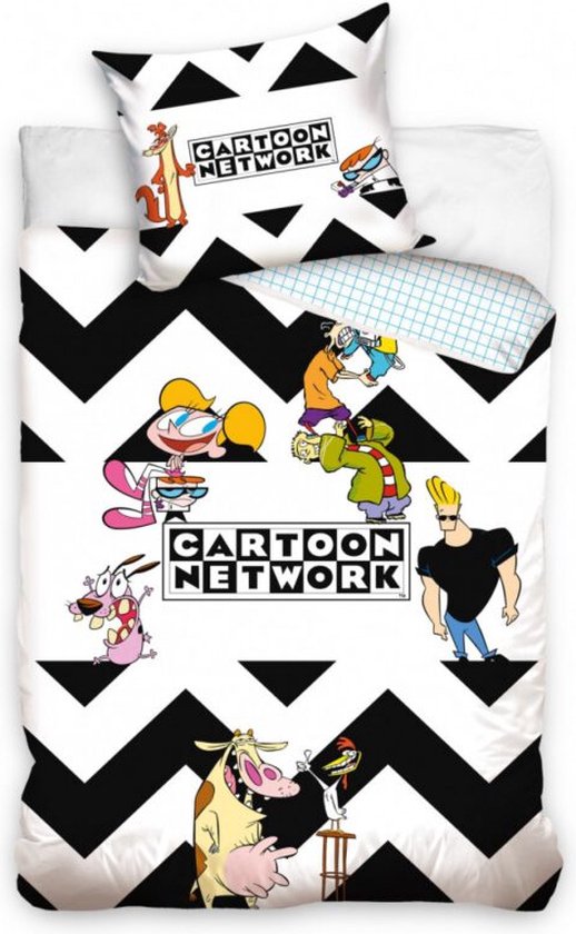Cartoon Network dekbedovertrek 90's Legends - Paars - 140 x 200 cm - 100% katoen