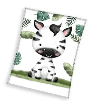 Sweet Home plaid Zebra Wit 110x140cm - Wit - 110 x 140 cm - 100% Polyester
