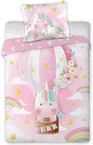Cuddles dekbedovertrek Cuddle Rabbit 100 x 135 cm - Wit/Roze - 100 x 135 cm - 100% katoen